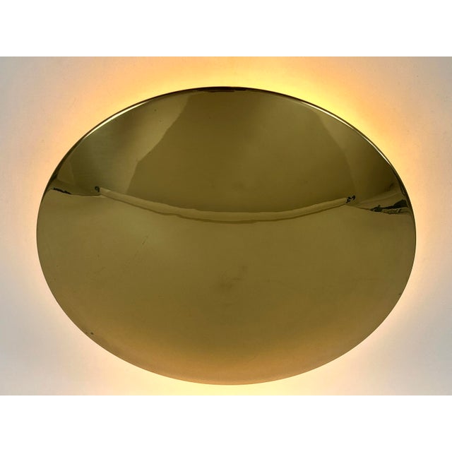 Large Mid-Century Brass Flush Mount by Florian Schulz, Germany, 1970s For Sale - Image 6 of 18