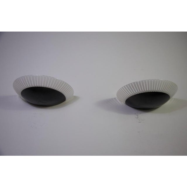 Metal and Glass Wall Lamps, 1980s, Italy, Set of 2 For Sale - Image 4 of 12