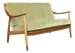 Danish Modern Peter Hvidt Teak Loveseat