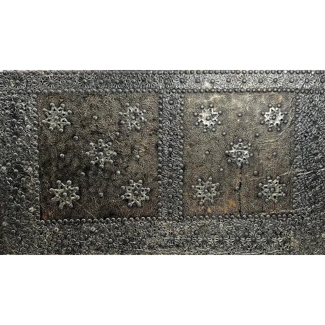 Animal Skin Paul Evans Style Brutalist Handmade Brass & Leather Lounge Chair, a Pair For Sale - Image 7 of 12