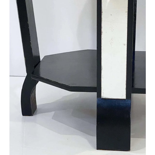 Art Deco Occasional or Side Table With Mirrored Top From England For Sale - Image 10 of 13