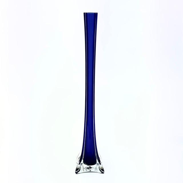 Mid 20th Century Mid-Century Cobalt Blue Glass Vessel Curation - Group of 7 For Sale - Image 5 of 9