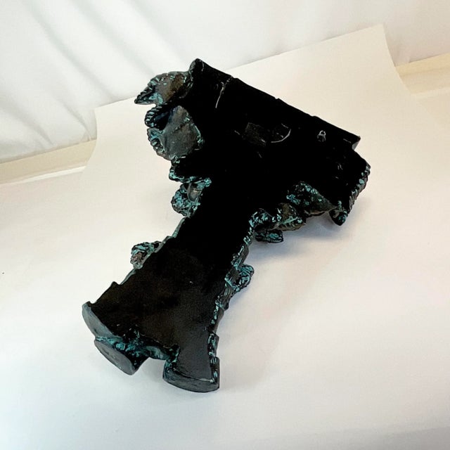 Mid-Century Coastal Hollywood Regency Monkey Climbing a Palm Tree Wall Bracket. For Sale - Image 12 of 12