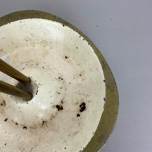 Bauhaus Modernist Metal and Brass Umbrella Stand, Germany, 1950s For Sale - Image 15 of 18