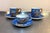 Moriage Dragonware Porcelain Japanese Cups & Saucers Set of 3 For Sale - Image 6 of 6