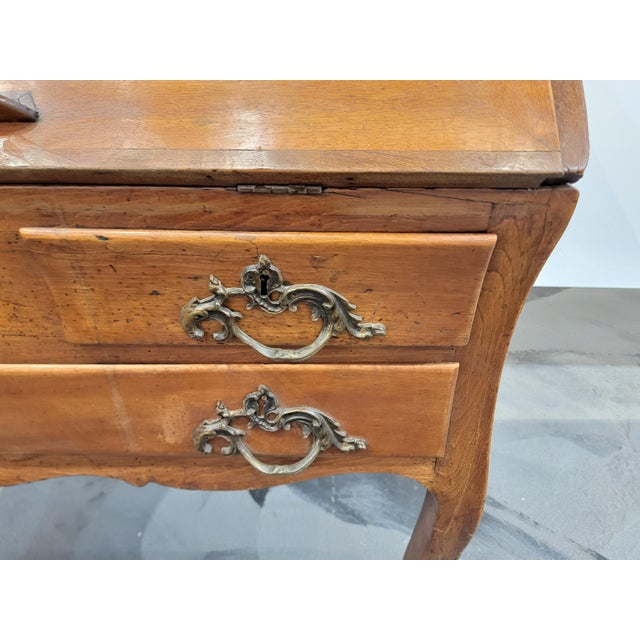 Louis XV Style Country French Slant Front Desk Circa. 1800 For Sale - Image 4 of 18