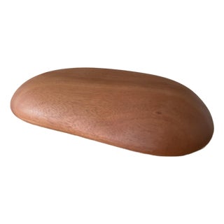 Solid Mahogany Organic Form Charcuterie Platter For Sale
