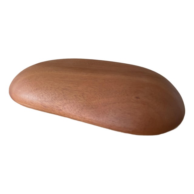 Solid Mahogany Organic Form Charcuterie Platter For Sale