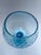 Vintage Blue Glass Footed Vase For Sale - Image 6 of 8