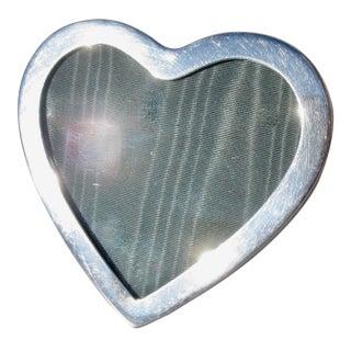 Silver Heart-Shaped Photo Frame For Sale