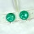 Green Vintage 1950s Emerald Moonglow Lucite Necklace Bracelet Earrings - Set of 4 For Sale - Image 8 of 10