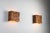 Square Textured Brass Wall Lamps, 1970s, Set of 2 For Sale - Image 12 of 12