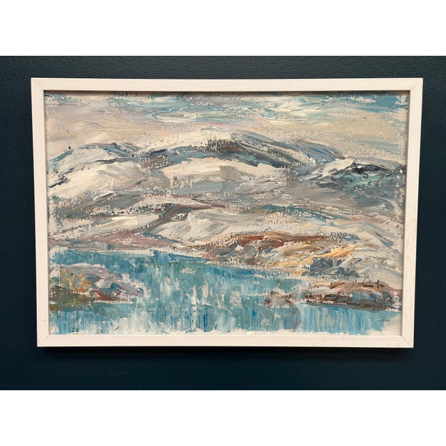 Erik Lo, Landscape, 1960s, Oil on Canvas, Framed For Sale - Image 17 of 18