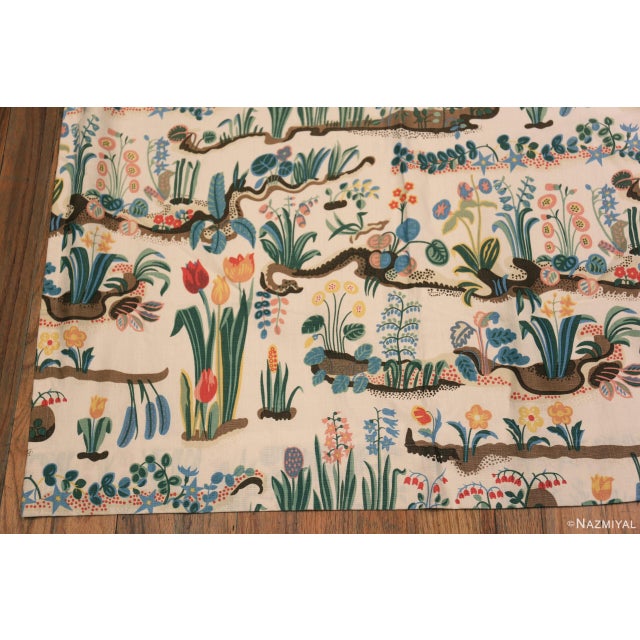 Mid 20th Century Nazmiyal Collection Vintage Pair of Primavera Curtains by Josef Frank For Sale - Image 5 of 8