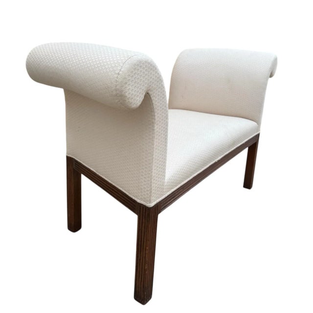 Rose Tarlow Hold for r.s. Rose Tarlow Derbyshire Roll Arm Bench For Sale - Image 4 of 8