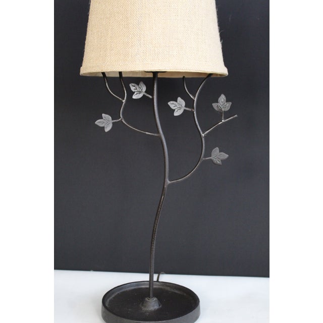 1930s Eastlake Hand Forged Iron Lamps - a Pair For Sale - Image 12 of 12