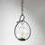 Black Vintage Pendant Light in Glass and Ion, 1890s For Sale - Image 8 of 8