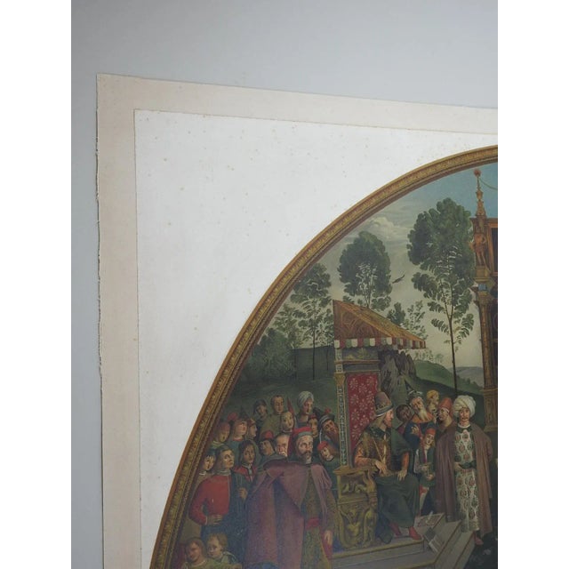 Green Late 19th Century Arundel Society Chromolithograph of St. Catherine of Alexandria For Sale - Image 8 of 9