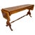 Mid 20th Century Winged Console Table in Walnut with Claw Feet in Bronze with Drawers and Wheels For Sale - Image 15 of 18