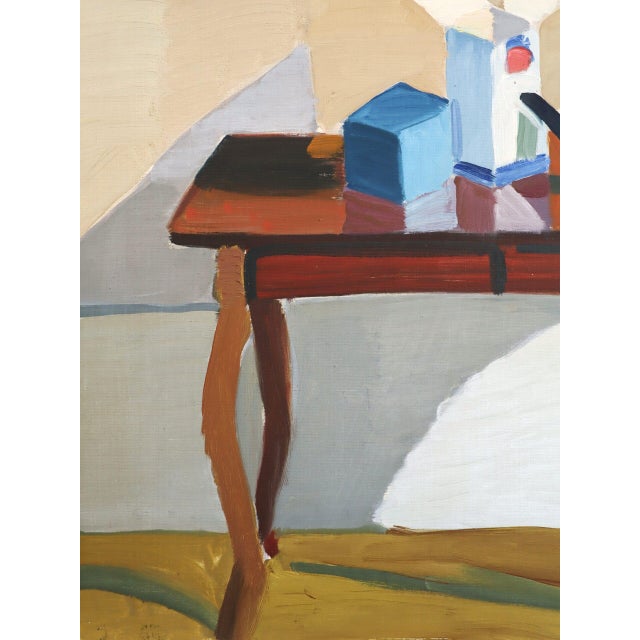 Mid-Century Modern 'The Blue Teapot' Swedish Original Still Life Oil Painting, Framed For Sale - Image 10 of 12