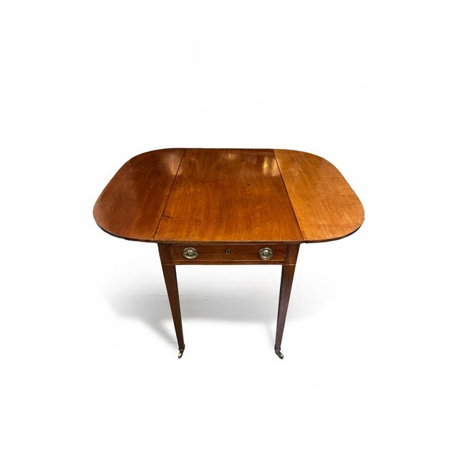 Antique George III Mahogany Pembroke Table, 1800 For Sale - Image 6 of 14