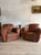 Pair of Two Vintage Oversized French Leather Club Chairs For Sale - Image 12 of 18