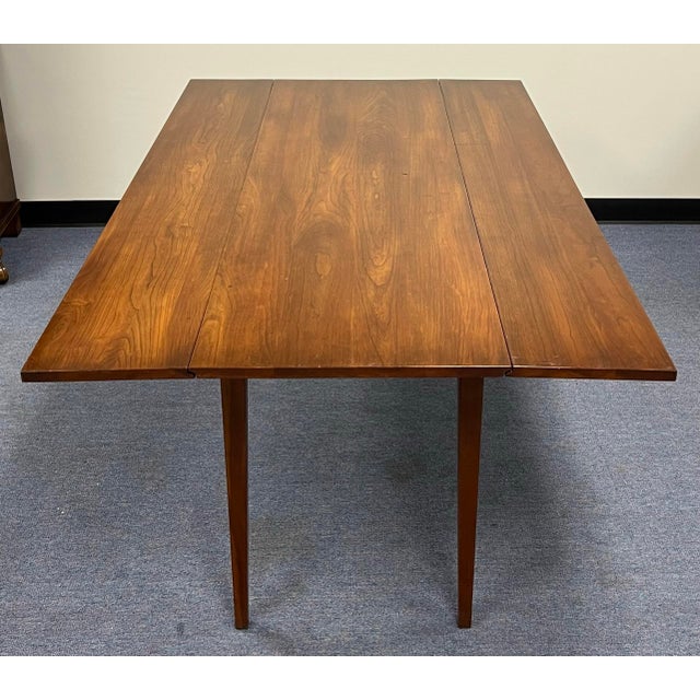 Henkel Harris Henkel Harris Black Cherry Drop Leaf Harvest Table For Sale - Image 4 of 10