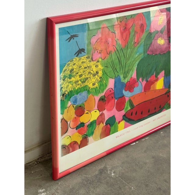 1990s “I Love Long Summer“ Print by Walasse Ting For Sale In Los Angeles - Image 6 of 14