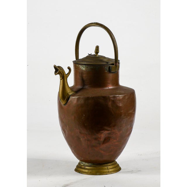 Copper Amphora Jug with Brass Spout, Italy, 1800 For Sale - Image 11 of 11