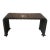 1970s Dramatic Slatted Waterfall Wood Console For Sale - Image 9 of 9