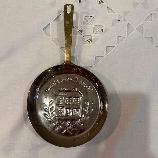 1960s Copper Home Sweet Home Decor Pan For Sale - Image 9 of 9