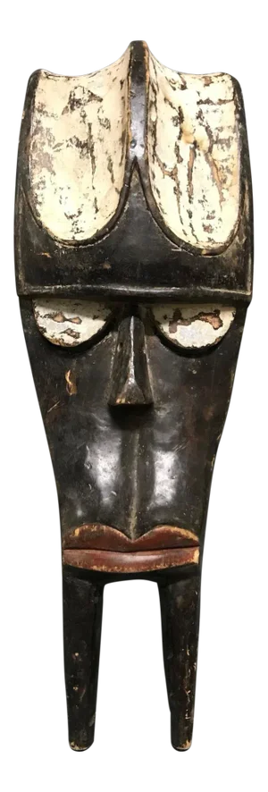 1980s Gabonese Kwele Mask