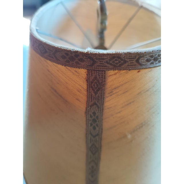 Vintage Italian Bouillotte Table Lamp in Wood, 1960s For Sale - Image 6 of 14