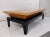 Rare coffee table designed by Paul Laszlo for Brown Saltman Top wood is primavera base is wood in a black stain Very clean...