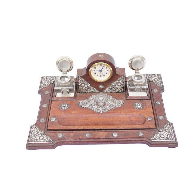 Sterling Silver Inkwell, 19th Century, Set of 3 For Sale - Image 10 of 14