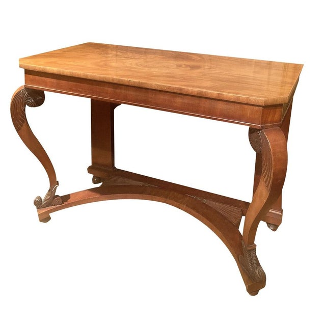 Art Nouveau Italian Wooden Console Table For Sale - Image 14 of 14