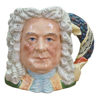 1990s Royal Doulton George Frideric Handel Great Composer Toby Character Jug For Sale