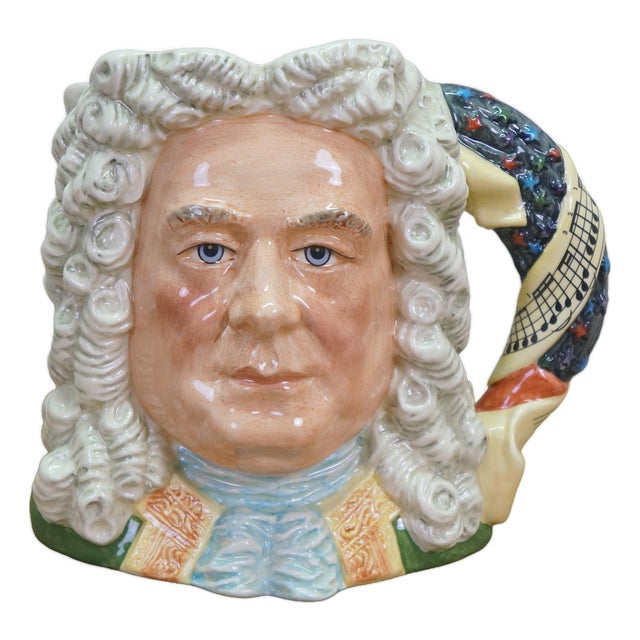 1990s Royal Doulton George Frideric Handel Great Composer Toby Character Jug For Sale