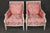 A beautifully tailored and exceptionally inviting pair of French Louis XVI-style bergère armchairs dating to the 1950s,...