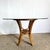 Boho Chic Rattan Rounded Square Glass Top Dining Table For Sale - Image 4 of 7