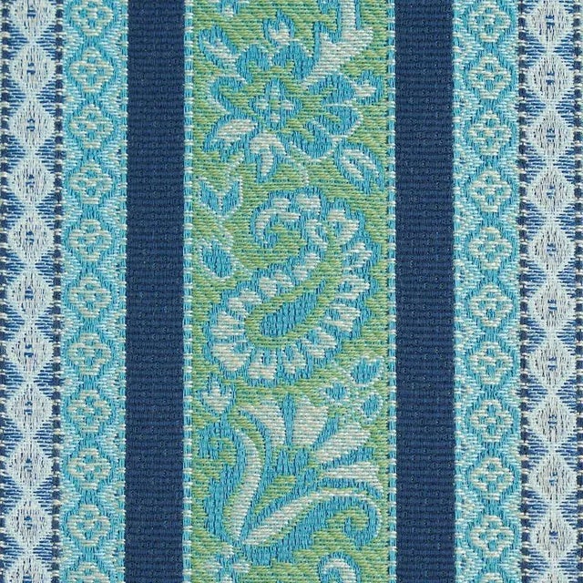 This elaborately detailed, multi-color showstopper is the perfect upholstery weight stripe. It‚Äôs a wonderfully pattern...