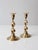 Brass Vintage Brass Candlestick Holders Pair For Sale - Image 8 of 10