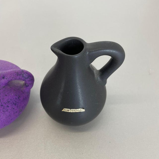 Multicolor Ceramic Pottery Vases attributed to Otto Keramik, Germany, 1970s, Set of 5 For Sale - Image 14 of 18