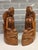 Pair of Mid-Century Balinese Art Deco Mahogany Maiden Bookends – Keradjinan Bali Stamped For Sale - Image 4 of 12