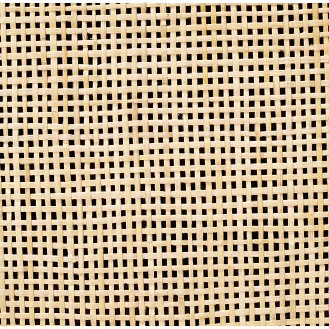 Contemporary Matthew Izzo Home - Ruth Matte White Lacquer Chow Leg One Drawer Side Table With One Caned Door For Sale - Image 3 of 5