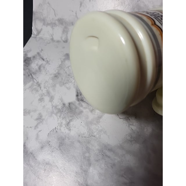 Antique Custard Glass Apothecary Jar Darvon Compound 65 Medicine Poison Pharmacy For Sale - Image 11 of 11