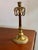 Mid 20th Century Tall Vintage Neoclassical Brass Candlesticks ~ a Pair For Sale - Image 5 of 6