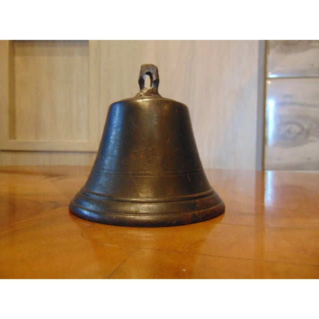 Antique Art Nouveau Bronze Bell For Sale - Image 5 of 5