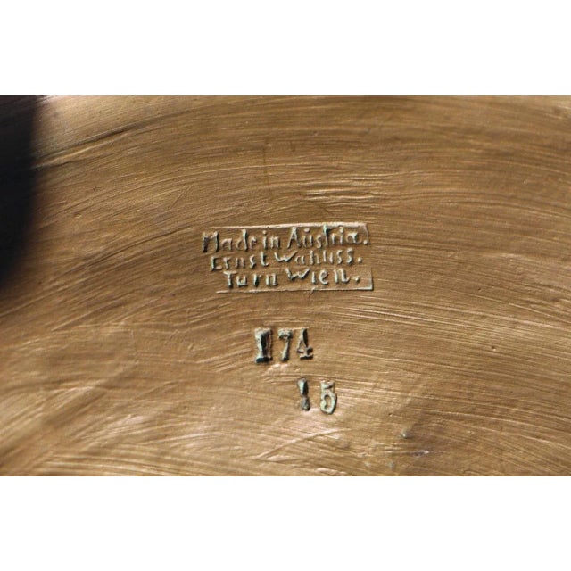 Brown Art Nouveau Bas Relief by Ernst Wahliss, Vienna, Austria, 1890s For Sale - Image 8 of 9