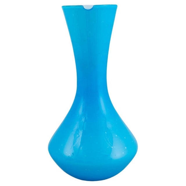 20th Century Italian Blue Glass Jug For Sale - Image 15 of 18